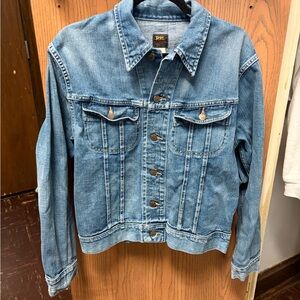 RRL Double RL polo RALPH LAUREN Leeland Indigo Denim Trucker Jacket size medium
